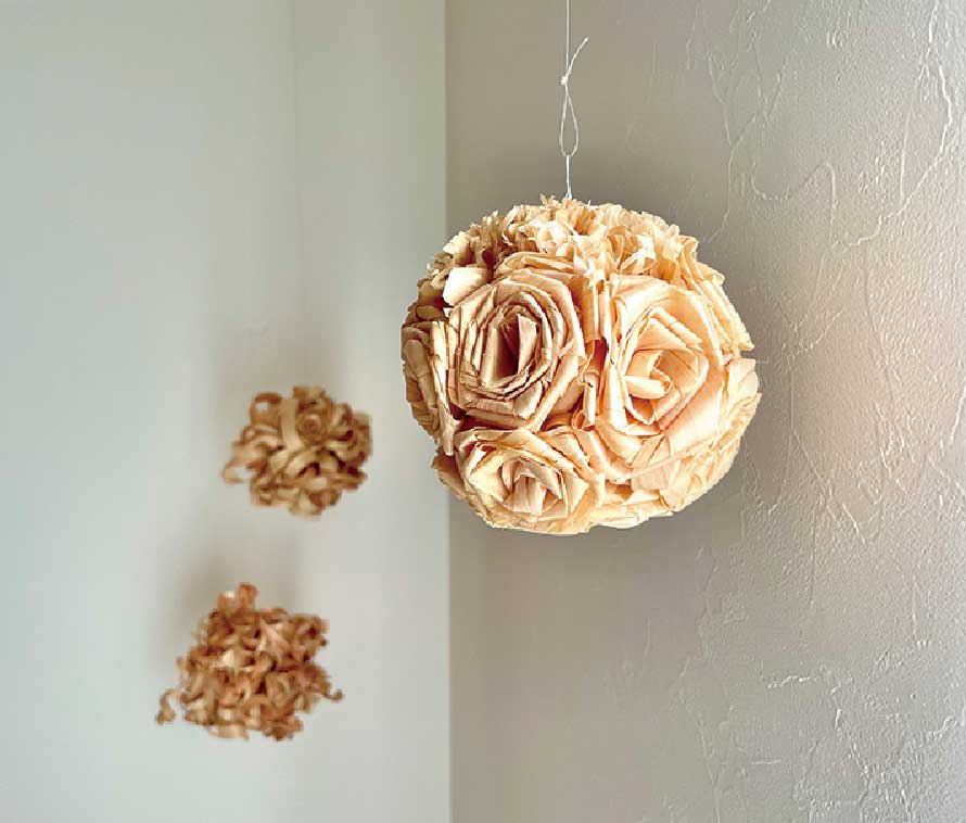 RIBO*eno（リボエノ）／かんなくずアート